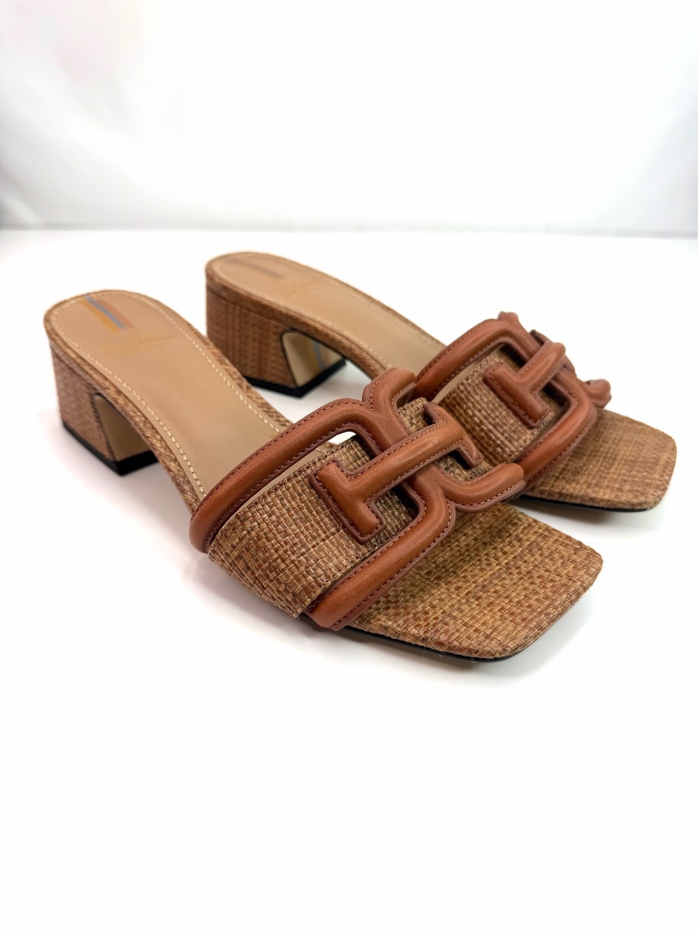 Sam Edelman Brown Weave Waylon Slide Sandal